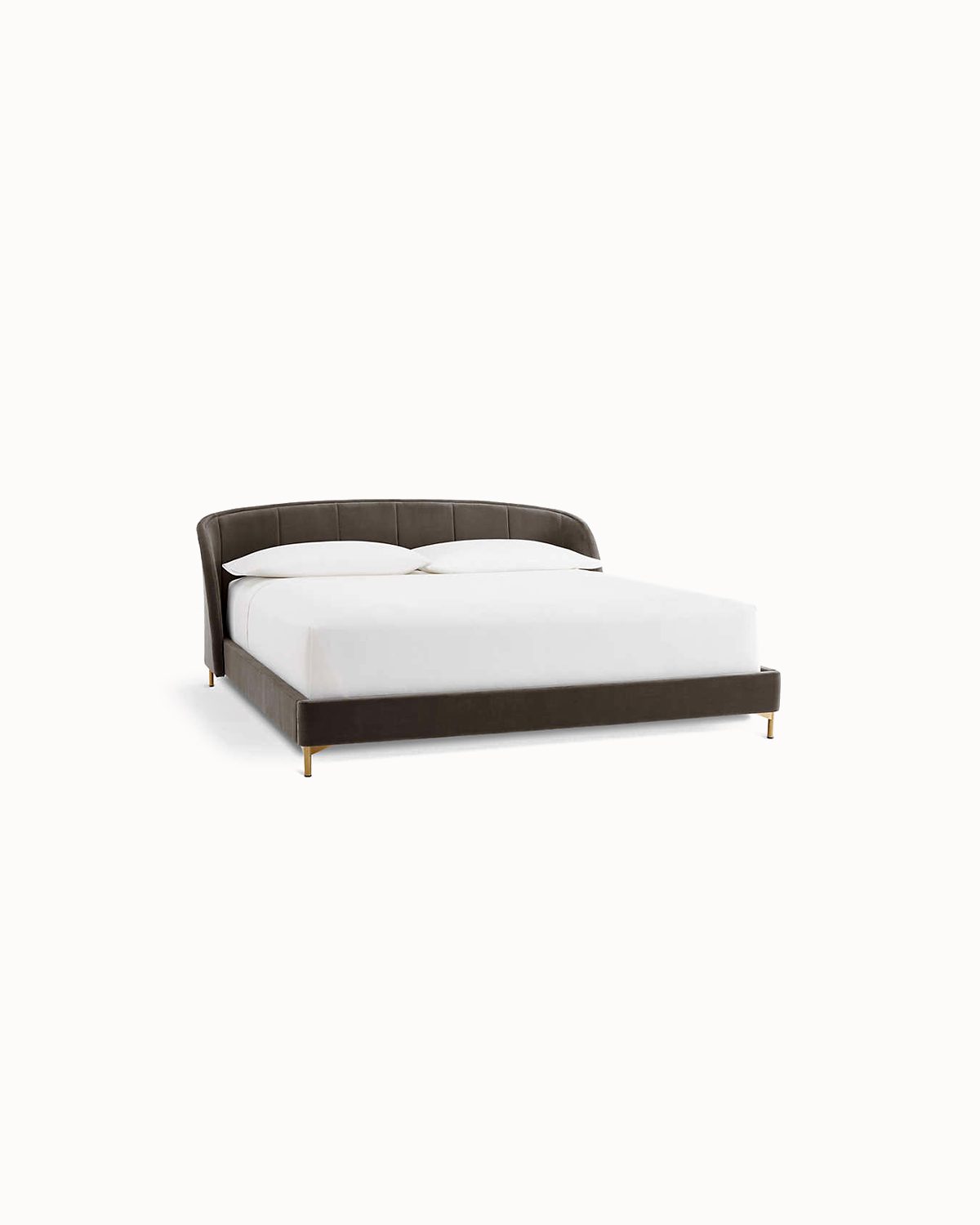 Transitional Cement Look Shelf Ready Sleep Frame