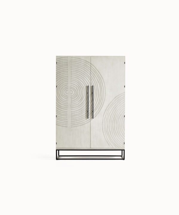 Structured Linen Touch Shelf Ready Storage Console