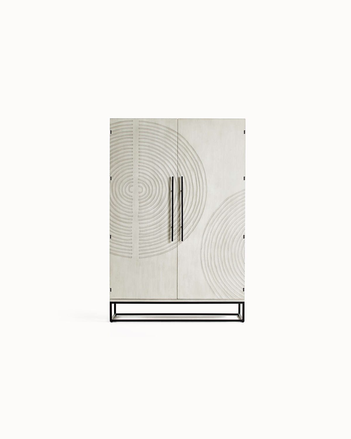 Structured Linen Touch Shelf Ready Storage Console