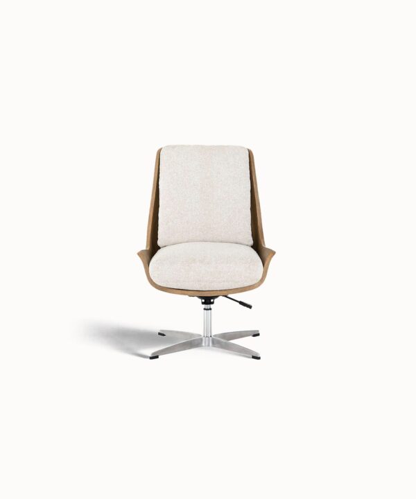 Matte Finish Walnut Tone Everyday Use Seat