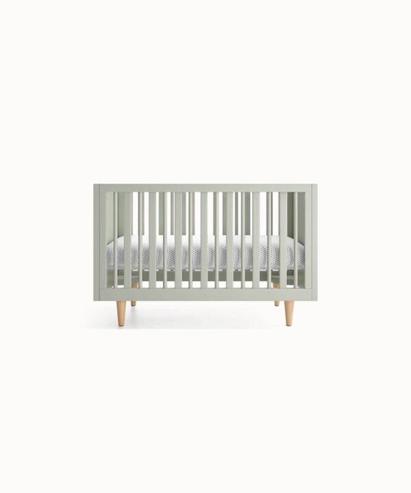 Clean Line Leather Look Compact Footprint Infant Cot