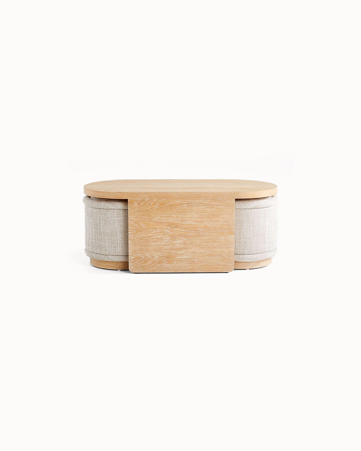 Pared Back Natural Fiber Compact Footprint Lounge Surface
