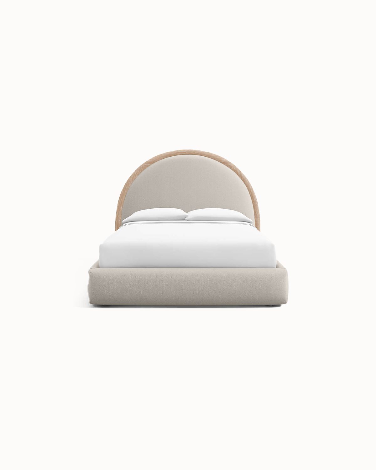Sculpted Natural Fiber Everyday Use Sleep Frame