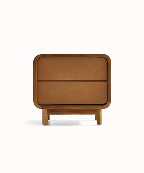 Refined Metal Detail Shelf Ready Bedside Unit