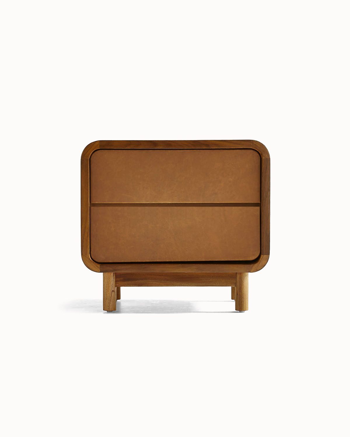 Refined Metal Detail Shelf Ready Bedside Unit