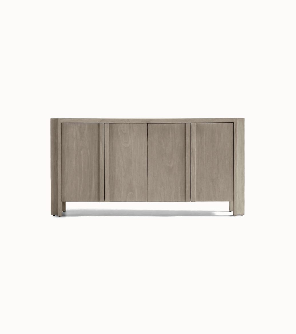 Streamlined Hardwood Compact Footprint Credenza Signature