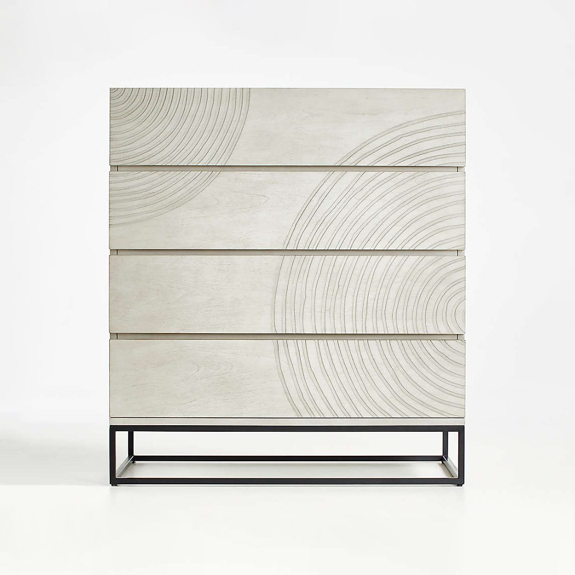 Balanced Cement Look Compact Footprint Storage Tower